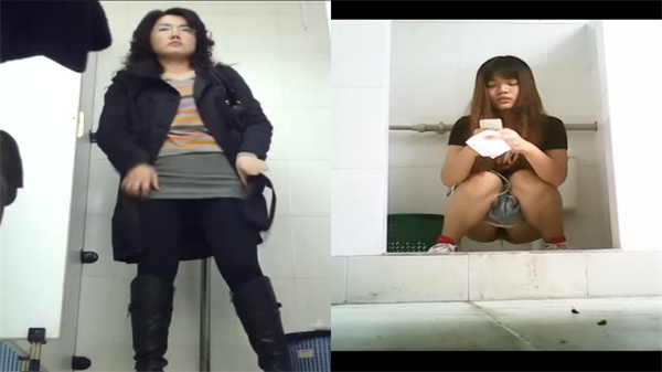 大神经典商场女厕偷拍，无门隔间全景直击，素人美女如厕春光乍泄